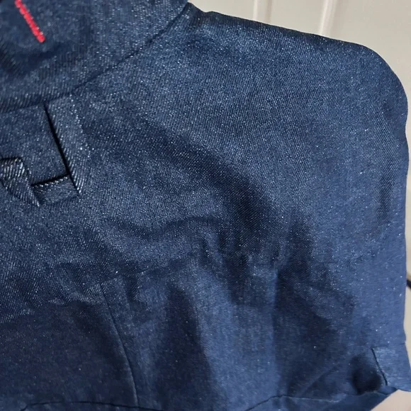 W/ Tags Jacquemus la veste de nimes cabrio Cropped Denim Jacket 38 US6 - Picture 7 of 17